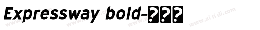 Expressway bold字体转换 Expressway bold字体转换